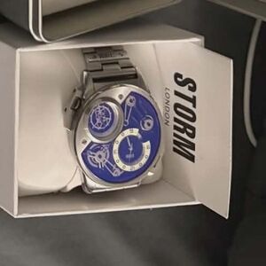 Storm Blue and Silver Multi-Function Stainless Watch